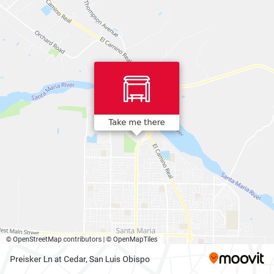 Preisker Ln at Cedar map