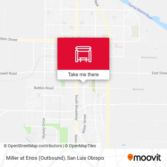 Mapa de Miller at Enos (Outbound)