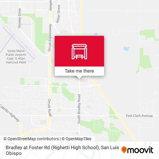 Bradley at Foster Rd (Righetti High School) map