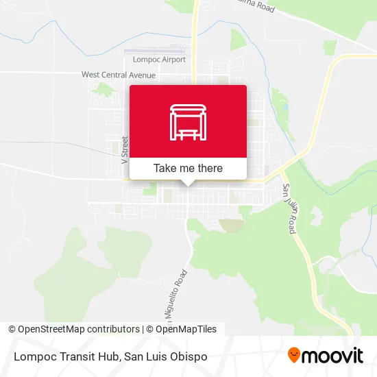 Mapa de Lompoc Transit Hub