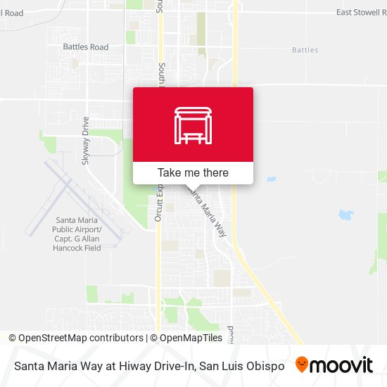 Santa Maria Way at Hiway Drive-In map