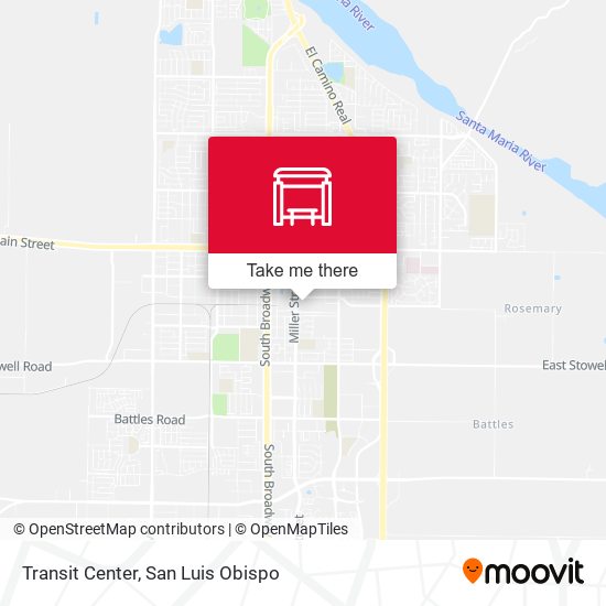 Transit Center map