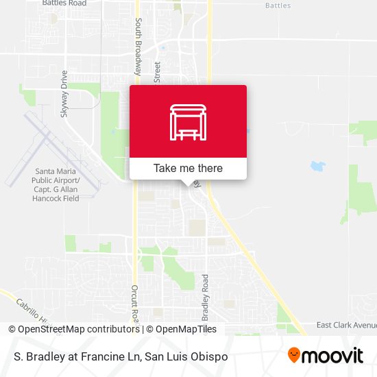 S. Bradley at Francine Ln map