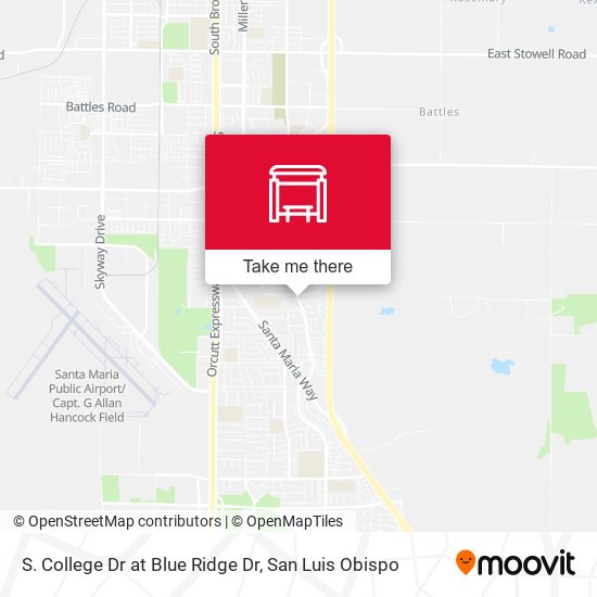 Mapa de S. College Dr at Blue Ridge Dr