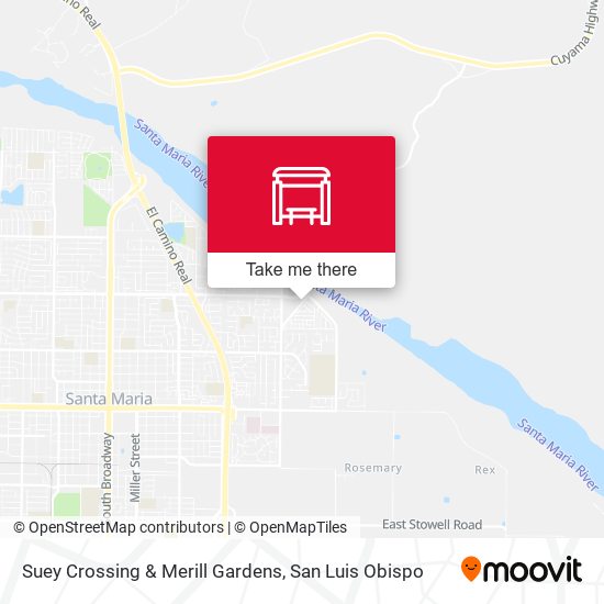 Suey Crossing & Merill Gardens map