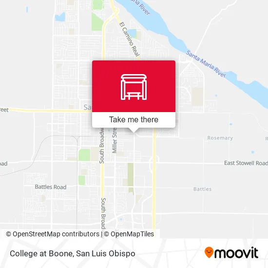 College at Boone map