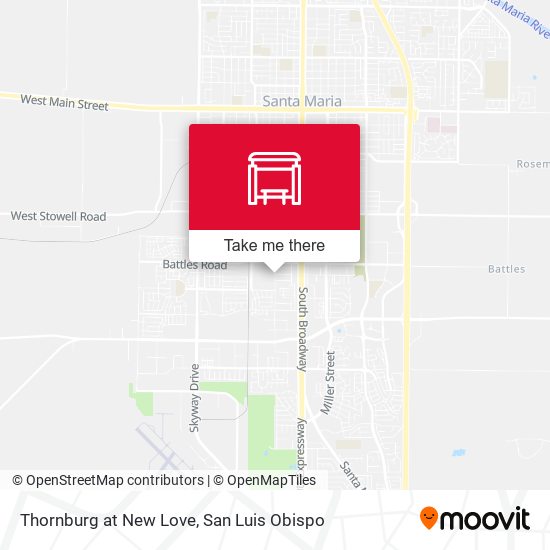 Mapa de Thornburg at New Love