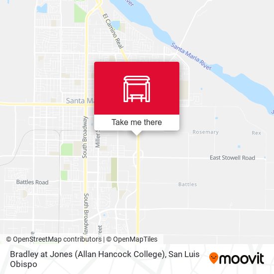 Bradley at Jones (Allan Hancock College) map