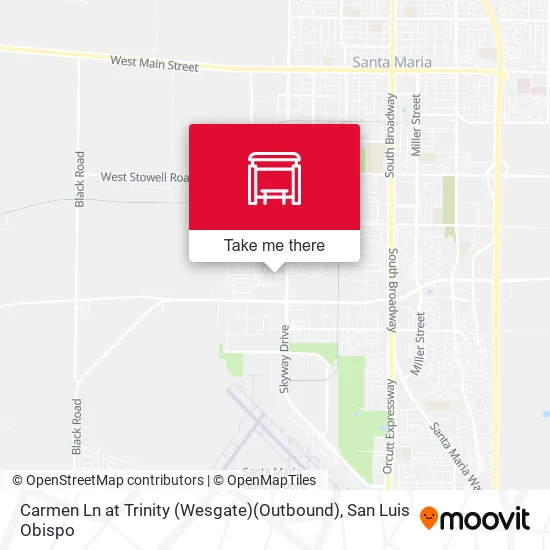 Mapa de Carmen Ln at Trinity (Wesgate)(Outbound)