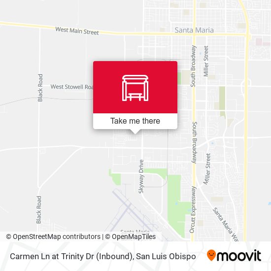 Mapa de Carmen Ln at Trinity Dr (Inbound)