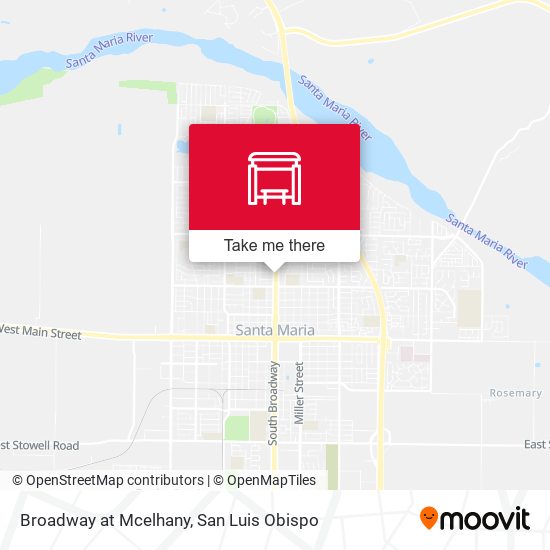 Broadway at Mcelhany map