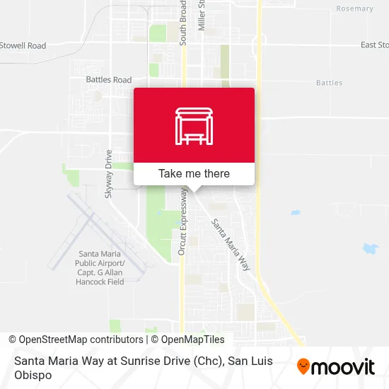 Santa Maria Way at Sunrise Drive (Chc) map