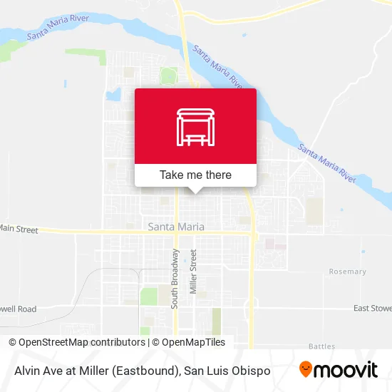 Alvin Ave at Miller (Eastbound) map
