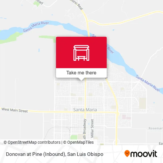 Mapa de Donovan at Pine (Inbound)