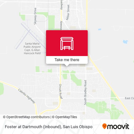 Foster at Dartmouth (Inbound) map