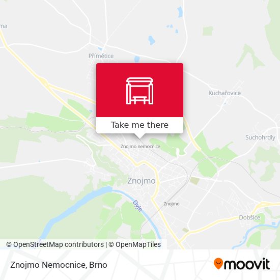 Znojmo Nemocnice map