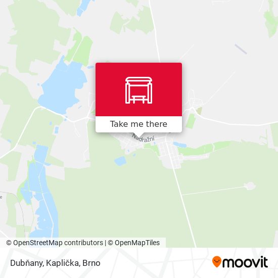 Dubňany, Kaplička map