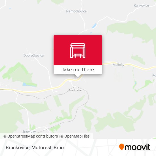 Brankovice, Motorest map