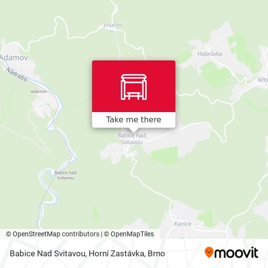 Babice Nad Svitavou, Horní Zastávka map