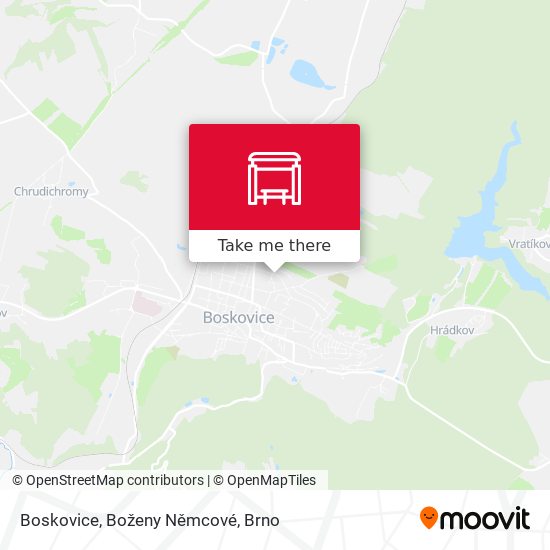 Boskovice, Boženy Němcové map