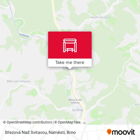 Březová Nad Svitavou, Náměstí map