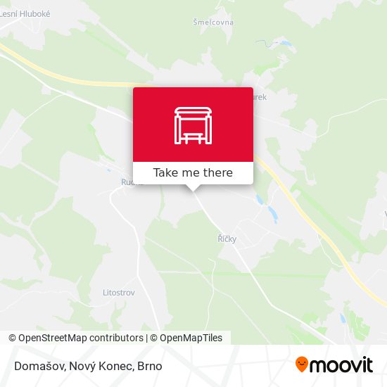 Domašov, Nový Konec map