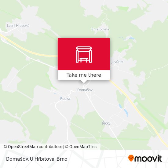 Domašov, U Hřbitova map