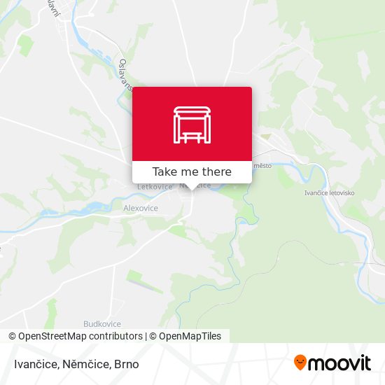 Ivančice, Němčice map