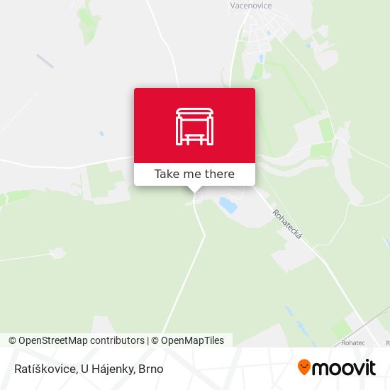 Ratíškovice, U Hájenky map