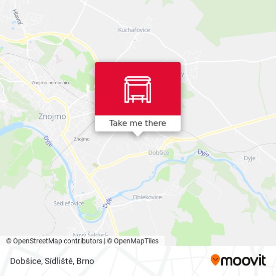 Dobšice, Sídliště map