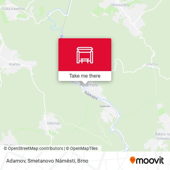 Adamov, Smetanovo Náměstí map