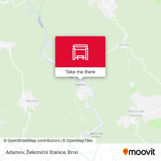 Adamov, Železniční Stanice map