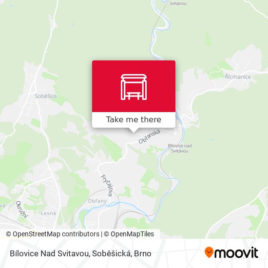 Bílovice Nad Svitavou, Soběšická map