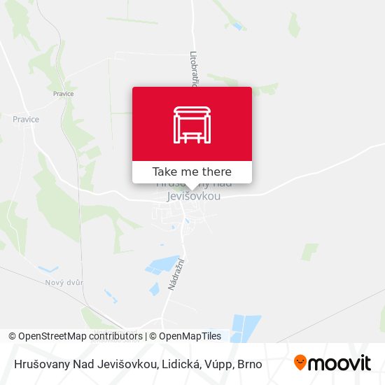 Hrušovany Nad Jevišovkou, Lidická, Vúpp map