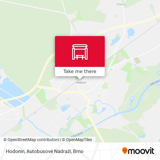 Hodonín, Autobusové Nádraží map