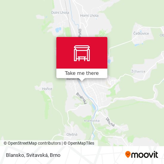 Blansko, Svitavská map