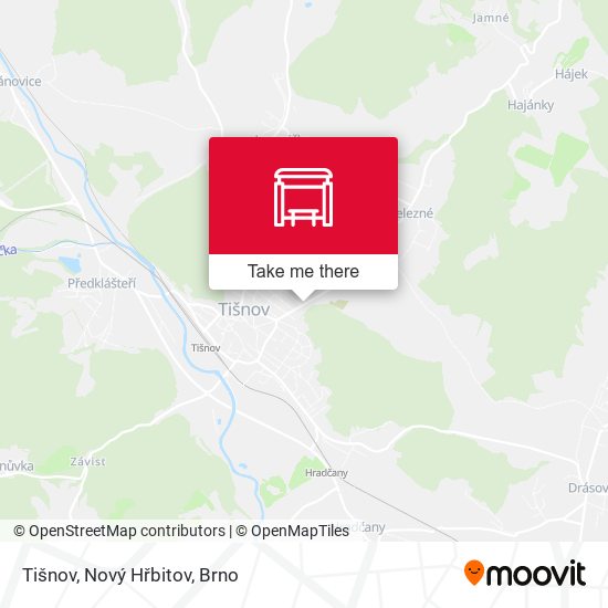 Tišnov, Nový Hřbitov map