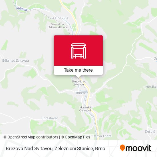 Březová Nad Svitavou, Železniční Stanice map