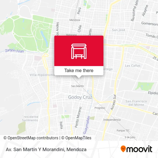 Av. San Martín Y Morandini map