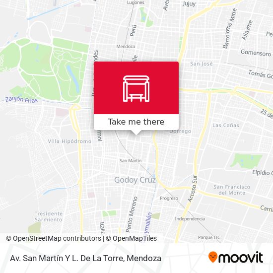 Av. San Martín Y L. De La Torre map