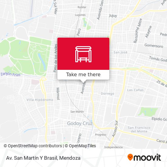 Av. San Martín Y Brasil map