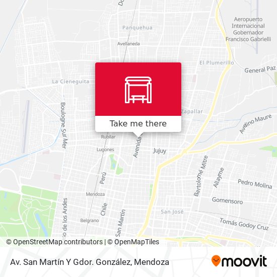 Mapa de Av. San Martín Y Gdor. González