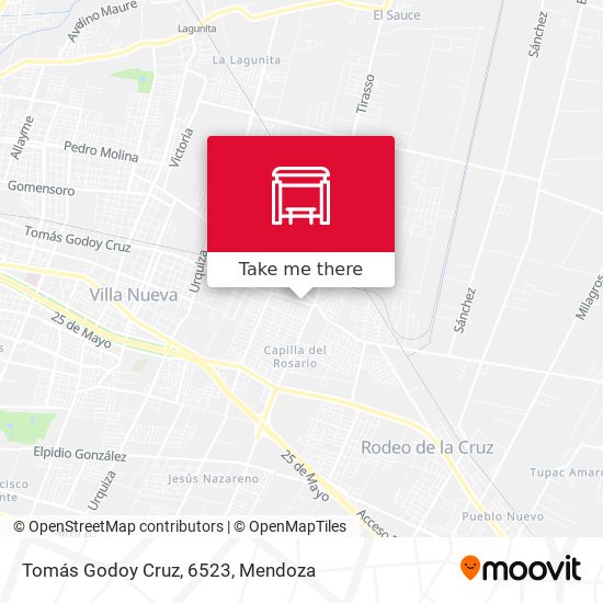 Tomás Godoy Cruz, 6523 map
