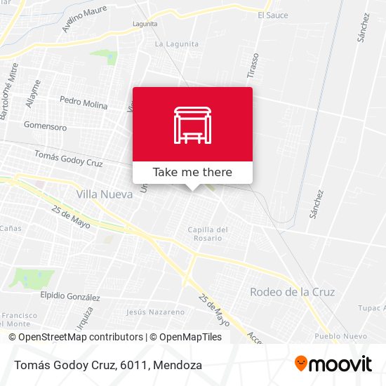 Tomás Godoy Cruz, 6011 map