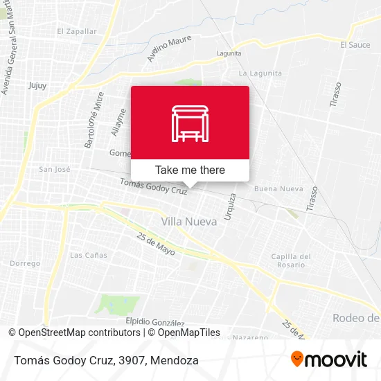 Tomás Godoy Cruz, 3907 map