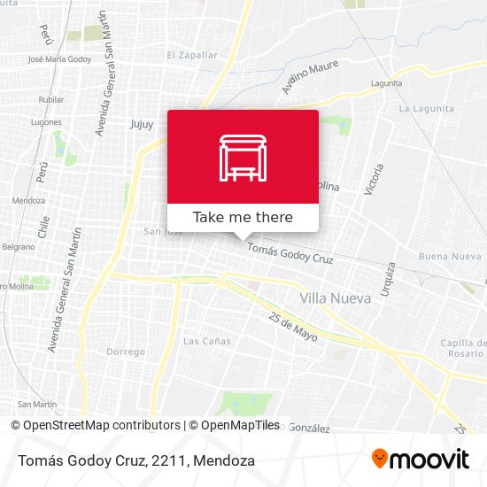 Tomás Godoy Cruz, 2211 map