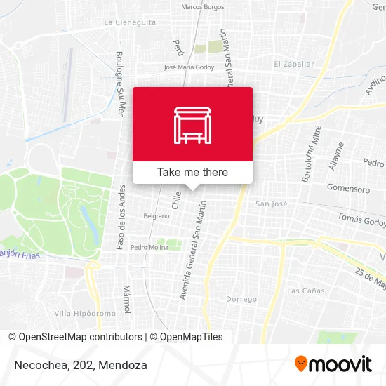 Necochea, 202 map