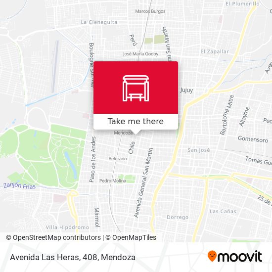 Mapa de Avenida Las Heras, 408
