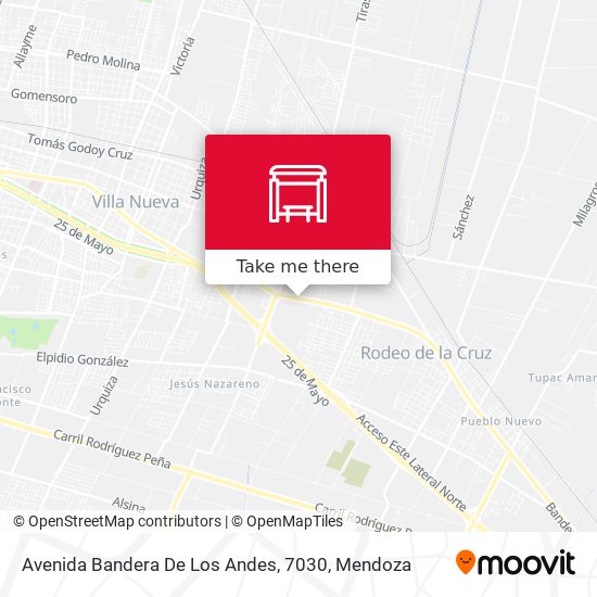 Avenida Bandera De Los Andes, 7030 map