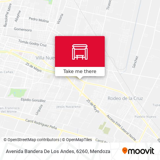 Avenida Bandera De Los Andes, 6260 map